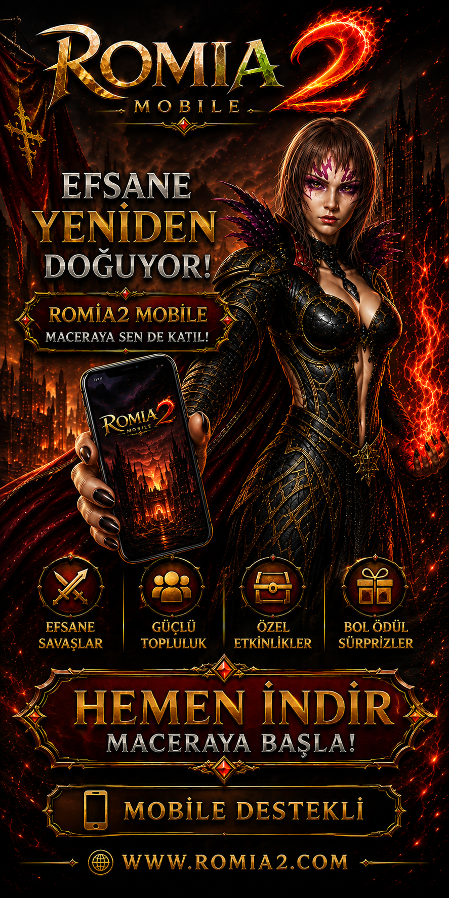 Romia2 Mobile 1-99 Hard Emek